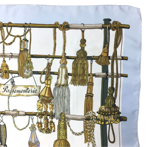 HERMES Pasementerie Carre 90 Multicolor Silk%100 - Picture 3 of 9